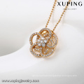 32699 Xuping high quality well design magnet flower shaped pendant vogue gold jewellery designs photos